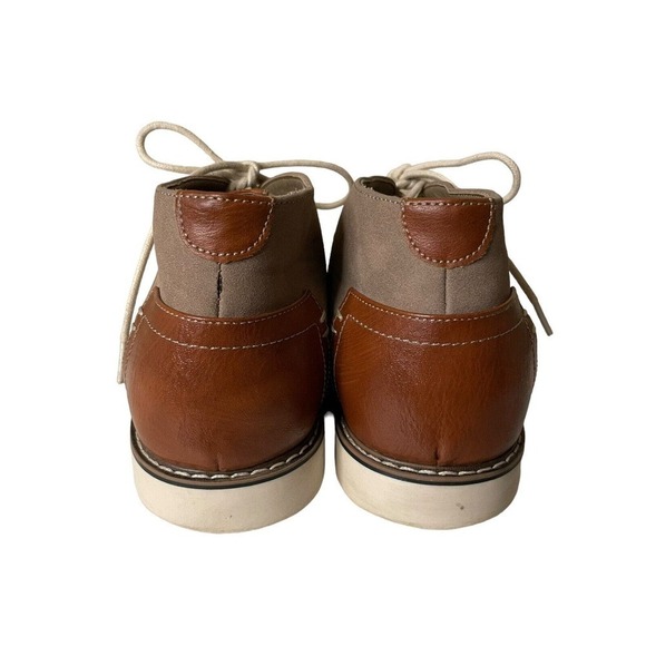 Steve Madden M-Devlyn Chukka Boots 11.5 M Gray Faux Leather Lace-Up Shoes Men’s - Picture 5 of 8